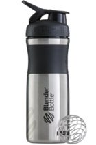 Blender Bottle SportMixer Stainless Black/black [черный/черный] из нержавеющей стали 828 мл