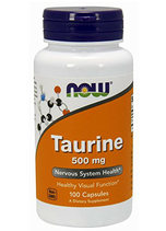 NOW Taurine 500 mg (100 капс.)