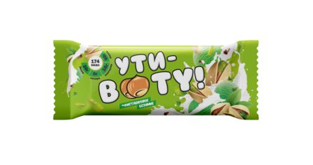 УТИ-BOOTY Протеиновый батончик со вкусом "Фисташковое безумие" (60 гр)
