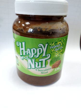 Арахисовая паста Happy Nut шоколад с мятой (330 гр)