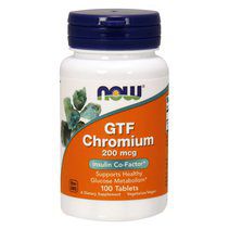 NOW GTF Chromium 200mcg (100 таб)