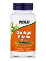 NOW Ginkgo Biloba 60 mg (60 вег. капс)