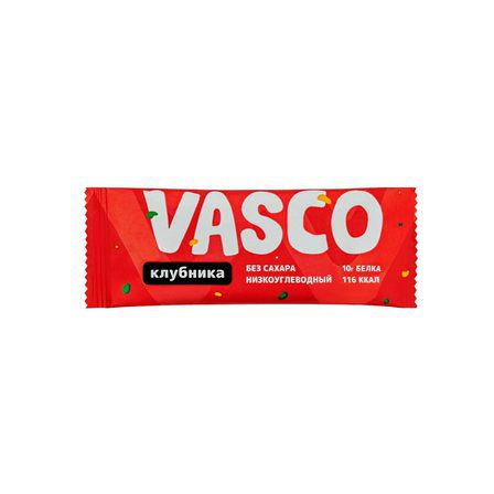 VASCO Глазированный батончик (40 г) клубника