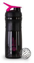 Blender Bottle SportMixer Tritan (828 мл) Black/Plum [черный/сливовый]