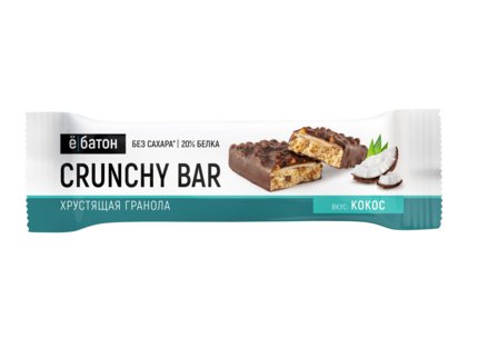 Ё - батон CRUNCHY BAR (40 г) со вкусом кокоса в глазури