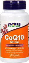 NOW CoQ10 60 mg + Omega-3 (60 вег. капс.)
