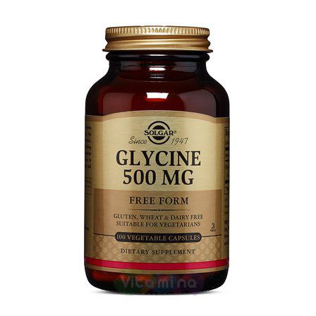 Solgar Glycine 500 mg (100 вег. капс.)