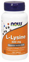 NOW L-Lysine 500 mg (100 таб.)