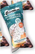 ТМ "Bombbar" Мороженое молочное протеиновое "с шоколадной крошкой со вкусом пломбира" в вафельном ст