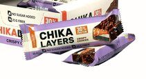 CHIKALAB Chika Layers Протеиновый батончик в глазури (60 гр) хрустящее печенье с двойным шоколадом