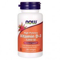 NOW Vitamin D3 1000 IU (180 гел. капс.)