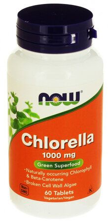 NOW Chlorella 1000 мг (60 таб.)
