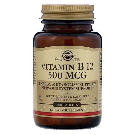 Solgar Vitamin B12 500 mcg (100 таб)