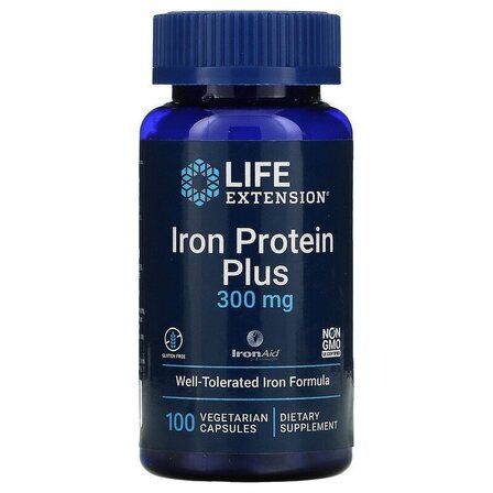 Life Extension Iron Protein Plus 300 мг (100 капс)