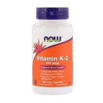 NOW Vitamin K-2 100 mcg (100 вег. капс.)