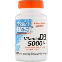Doctor's Best Vitamin D3 5000 МЕ (360 капс)