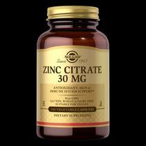 Solgar Zink Citrate 30 mg (100 вег. капс)