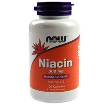 NOW B-3 Niacin 500 mg (100 капс)