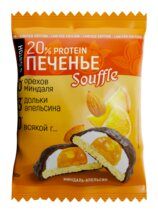 Ё - батон Печенье с суфле (50 г) Миндаль-Апельсин