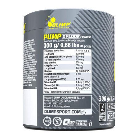 Olimp Pump Xplode Powder new formula (300 г) Фруктовый пунш