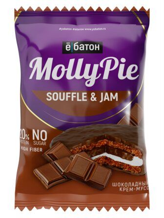Ё - батон Печенье Molly Pie (50 г) Шоколадный крем-мусс
