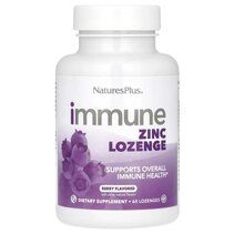 Natures Plus Immune Zinc Lozenge (60 пастилок) со вкусом ягод
