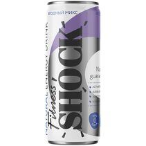 FitnesShock тонизирующий газированный напиток (450 мл) Ягодный микс