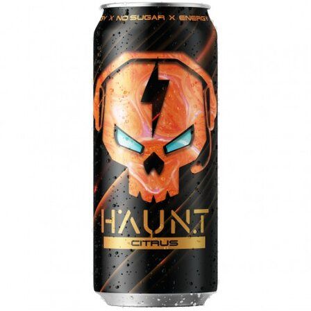 FITNESS FOOD FACTORY тонизирующий газированный напиток HAUNT (500 мл) цитрус