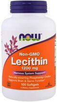 NOW Foods Lecithin 1200 mg (100 гелевых капсул) соевый лецитин