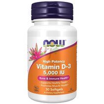 NOW Vitamin D3 5000 IU (30 гел. капс.)
