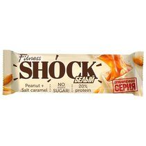 FitnesShock Батончик глазированный (50 г) Солёный арахис в белом шоколаде