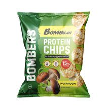BOMBBAR Чипсы Цельнозерновые Протеиновые 50 г (Белые грибы)			