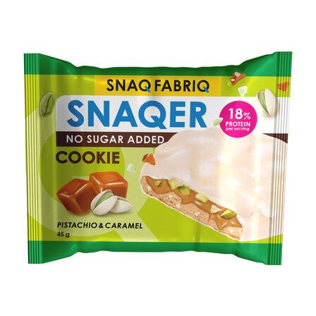 Snaq Fabriq Печенье Snaqer (45 г) Фисташка и карамель