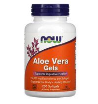 NOW Foods Aloe Vera SOFTGEL 10,000 mg (100 гелевых капсул) алоэ вера