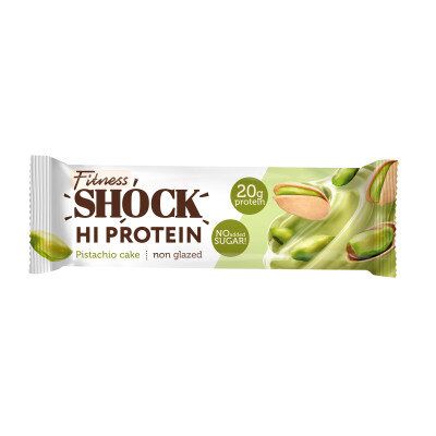 FitnesShock Батончик протеиновый неглазированный (60 г) Фисташковый десерт