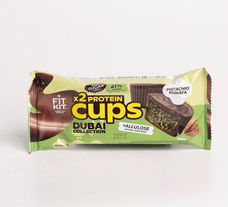 Fit Kit Protein CUPS Шоколадные капсы с начинкой (70 г) Фисташковая кунафа