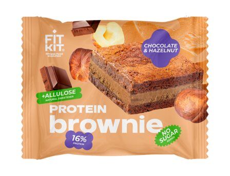 Fit Kit Brownie Десерт глазированный " Брауни" (50 г) Шоколад-фундук