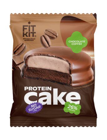 Fit Kit Protein Cake Протеиновое печенье с суфле (70 гр) шоколад - кофе