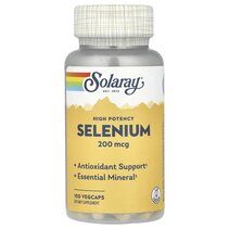 Solaray Selenium 200 мкг (100 вегансих капсул) селен