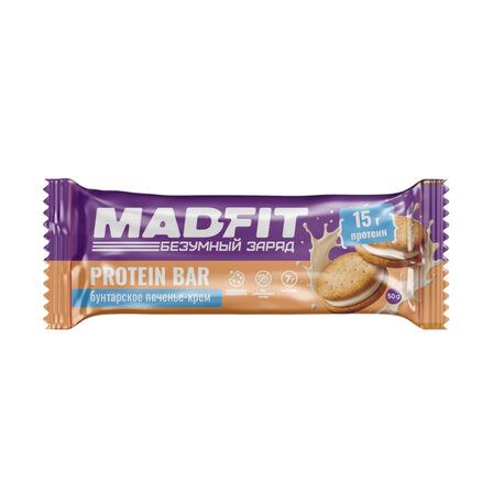 Mad Fit Батончик неглазированный Печенье-крем 50г
