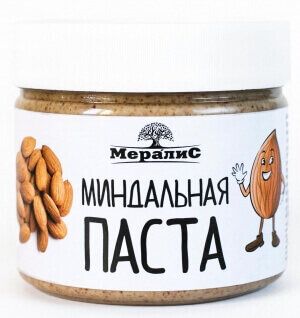 Мералис Арахисовая паста - С миндалем (300 г)
