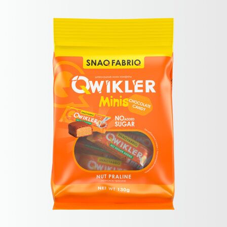Snaq Fabriq QWIKLER конфеты протеиновые глазированные (130 г) Ореховое пралине