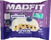 Mad Fit Печенье глазированное (45 г) Черника голубика, без сахара