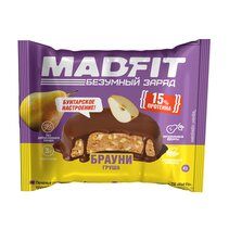 Mad Fit Печенье глазированное (45 г) Брауни с грушей, без сахара