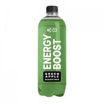 FITNESS FOOD FACTORY EXO ENERGY BOOST тонизирующий газированный напиток (500 мл), зеленое яблоко